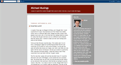 Desktop Screenshot of michael-musings.blogspot.com