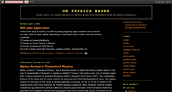 Desktop Screenshot of onphysicsbooks.blogspot.com