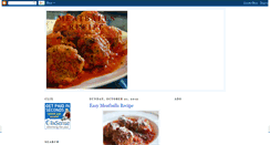 Desktop Screenshot of meatballsrecipe.blogspot.com