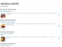 Tablet Screenshot of meatballsrecipe.blogspot.com