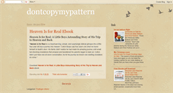 Desktop Screenshot of dontcopymypattern.blogspot.com