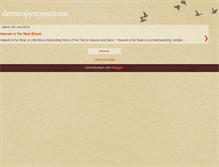 Tablet Screenshot of dontcopymypattern.blogspot.com