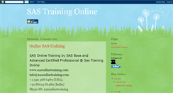 Desktop Screenshot of a2zonlinetraining-sastrainingonline.blogspot.com