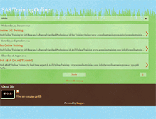 Tablet Screenshot of a2zonlinetraining-sastrainingonline.blogspot.com