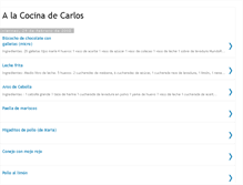 Tablet Screenshot of alacocinadecarlos.blogspot.com