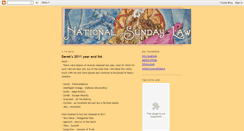 Desktop Screenshot of nationalsundayblog.blogspot.com