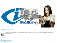 Tablet Screenshot of ilovewebmoney.blogspot.com