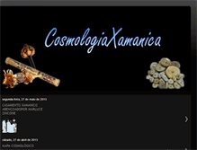 Tablet Screenshot of cosmologiaxamanica.blogspot.com