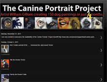 Tablet Screenshot of canineportraitproject.blogspot.com