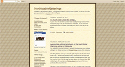 Desktop Screenshot of nonnotablenatterings.blogspot.com