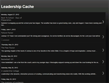 Tablet Screenshot of leadershipcache.blogspot.com