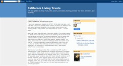 Desktop Screenshot of califlivingtrusts.blogspot.com