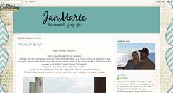 Desktop Screenshot of janmariethemomentsofmylife.blogspot.com