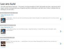 Tablet Screenshot of lostartsguild.blogspot.com