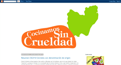 Desktop Screenshot of cocinamossincrueldad.blogspot.com