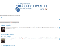 Tablet Screenshot of aguayjuventudperu.blogspot.com