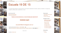 Desktop Screenshot of escuela19de15nacionesunidas.blogspot.com