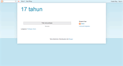 Desktop Screenshot of 17tahun1.blogspot.com