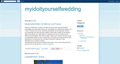 Desktop Screenshot of myidoityourselfwedding.blogspot.com