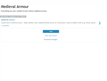 Tablet Screenshot of medievalarmour.blogspot.com