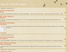 Tablet Screenshot of blogdotrabalhoseguro.blogspot.com