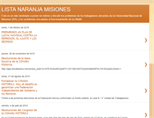 Tablet Screenshot of listanaranjamisiones.blogspot.com