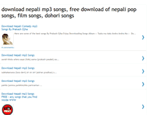 Tablet Screenshot of downloadsongsnepali.blogspot.com