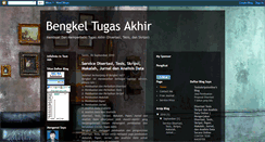 Desktop Screenshot of bengkeltugasakhir.blogspot.com