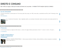 Tablet Screenshot of direitoeconsumo.blogspot.com