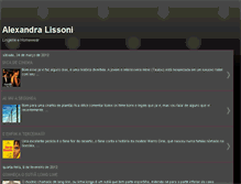 Tablet Screenshot of alexandralissoni.blogspot.com