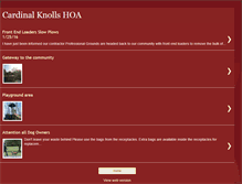 Tablet Screenshot of cardinalknolls.blogspot.com