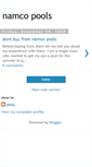 Mobile Screenshot of namcopools.blogspot.com