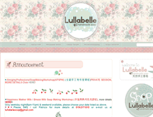 Tablet Screenshot of lullabellesoap.blogspot.com