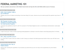 Tablet Screenshot of federalmarketing101.blogspot.com