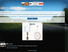 Tablet Screenshot of northbendbluegrassfestival.blogspot.com