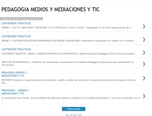 Tablet Screenshot of pedagogiamediosymediacionesytic.blogspot.com