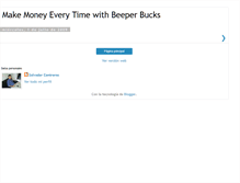 Tablet Screenshot of beeperbucks.blogspot.com