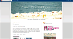 Desktop Screenshot of creamcityandsugar.blogspot.com