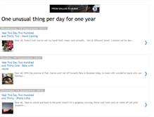 Tablet Screenshot of oneunusualthingperdayforoneyear.blogspot.com