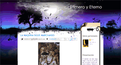 Desktop Screenshot of efimero-eterno.blogspot.com