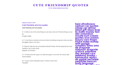 Desktop Screenshot of cute-friendship-quote.blogspot.com