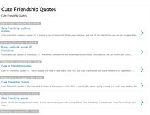 Tablet Screenshot of cute-friendship-quote.blogspot.com