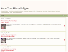 Tablet Screenshot of know-your-hindu-religion.blogspot.com