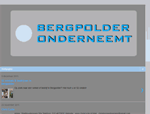 Tablet Screenshot of bergpolderonderneemt.blogspot.com