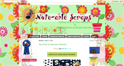 Desktop Screenshot of noteablescraps.blogspot.com