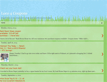 Tablet Screenshot of loco4coupons.blogspot.com