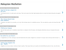 Tablet Screenshot of malaysianmediation.blogspot.com