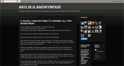 Desktop Screenshot of akosiganonymous.blogspot.com