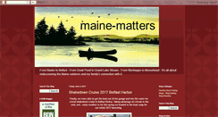 Desktop Screenshot of maine-matters.blogspot.com