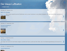 Tablet Screenshot of der-blaue-luftballon.blogspot.com
